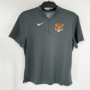 Nike Dri-Fit Princeton Tigers Gray Quarter Zip Neck Active Polo Women’s Large